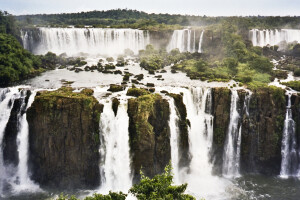 scenic view waterfall